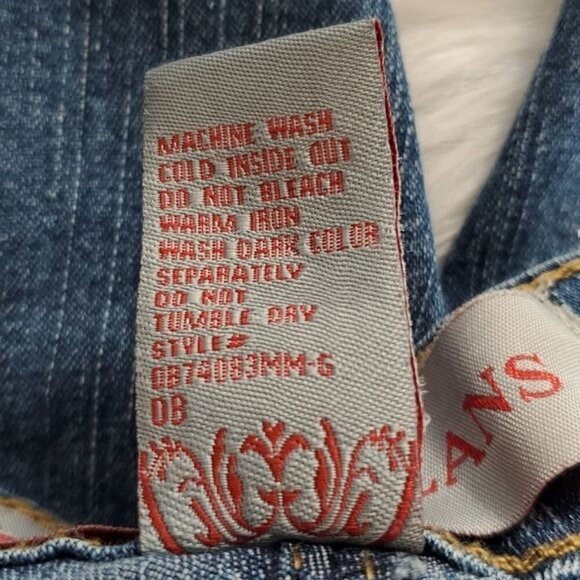 COS Jeans Medium Wash Cuffed Cropped Embellished High Rise Denim Plus Size 14W - Picture 8 of 8